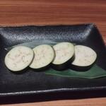 中目黒焼肉 登牛門 - のめろー塩(飲めるロース塩)の茄子
