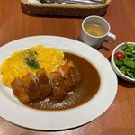 須田町食堂 - オムカツカレーBセット