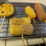 まぁーむ - セットの４本串！チーズちくわだ！