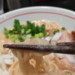 担担麺専門店 DAN DAN NOODLES. ENISHI - 2014.6.29 鶏濃厚ラーメン900円◎麺・リフト！