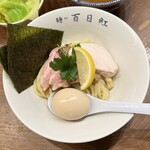 百日紅 - 特製煮干し辛つけ麺（麺半）