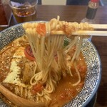中華そば タンポポ - 中細平打ち麺