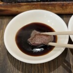 栄町ステーキ - にんにく醤油で