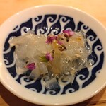 すしやのたい悟 - のれそれ(ポン酢)