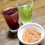 朝起 - すっぽんの生き血、胆汁、お通し