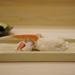 味ひろ - ●ズワイガニ爪肉 しゃぶしゃぶ