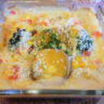 埜庵 - 安納芋とお餅のクラムチャウダーグラタン1000円*2009.12