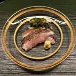 麻布室井 - 喉黒の炭焼き 湯葉と花山葵