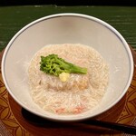 麻布室井 - 百合根饅頭 間人蟹の餡掛け