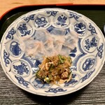 麻布室井 - 虎河豚のお造り あん肝