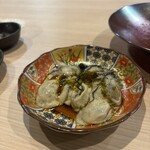 かかわり - 無水牡蠣の四川風オイル煮