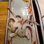 鷹一 - ヤリイカゲソを塩焼き