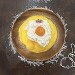 のんてぃ - 目玉焼きみたい　金柑の甘露煮と酒粕クリーム