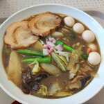 麺カフェ ひまわり - 黒ゴマ五目ラーメン