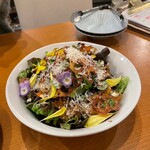 ワインバル ブライターデイ 東中野 - 牛蒡と蓮根のサラダ