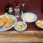 園春 - チキンカツ定食¥800