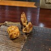 串焼きの京 - 元気玉と肉きんちゃく700円