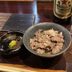 串焼きの京 - もつ煮550円