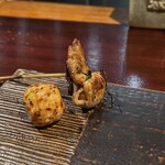 串焼きの京 - 元気玉と肉きんちゃく700円