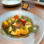 modern Japanese AMANE 横浜フロント店 - 塩豆腐とトマトの和風カプレーゼ
