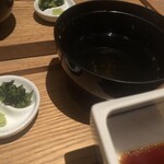 RIVA - お吸い物・広島菜漬け