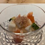 すし うおいち - ランチ寿し懐石：長芋サラダ(2025年2月)