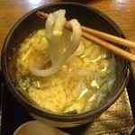 明石旬楽よもぎ - おだむしには稲庭風の細饂飩
