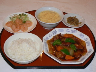Rikafuu Gyouzabou - 酢豚定食750円
