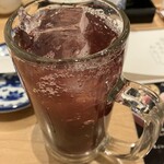 寿司と天ぷらとわたくし - ぶどうサワー。ジョッキでたくさんありました♪