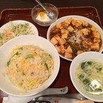 中華楼 - ランチAセット　麻婆豆腐とチャーハン