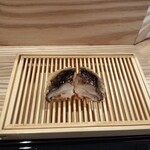 天ぷら上村 - しいたけと海老真丈