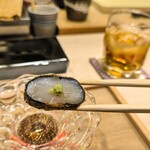 奥 - 帆立の磯辺揚げ