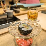 奥 - 帆立の磯辺揚げ