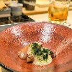 奥 - 鰤漬けの山かけ