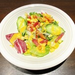 石焼ステーキ 贅 - コーンベーコンサラダ