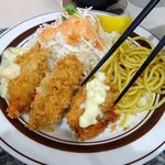 洋庖丁 - カキフライ定食（大盛）1,150円