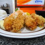 洋庖丁 - カキフライ定食（大盛）1,150円