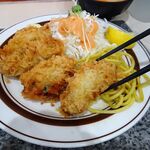 洋庖丁 - カキフライ定食（大盛）1,150円