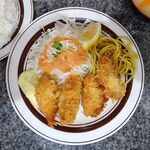 洋庖丁 - カキフライ定食（大盛）1,150円