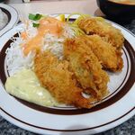 洋庖丁 - カキフライ定食（大盛）1,150円