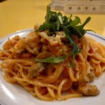 関谷スパゲティ - ［おすすめスパゲティ］サルシッチャのトマトクリーム