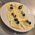 Standing Wine Bar Q - お通し（一人５００円・写真は３人前 １，５００円）２０２５年２月