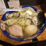 塩そば専門店 桑ばら - 地御前産牡蠣のネギ塩バター