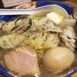 塩そば専門店 桑ばら - 地御前産牡蠣のネギ塩バター