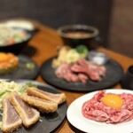 Taiju Allegato ハナレ - マグロのカツレツ・和牛ユッケ