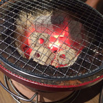 しちりん炭火焼　鉄人 - ここで焼きます