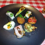 OSTERIA NAKANO - 前菜盛り合わせ　　どれもオツマミには最高です。呑まないけど