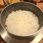 とんかつ 蒼樹 - 炊きたてご飯(宮城のつや姫)