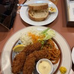 銀座ライオン - カキフライランチ 1480円