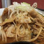 蒙古タンメン中本 - 野菜アップ